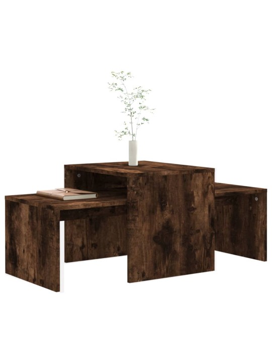 Sada konferenčních stolků kouřový dub 100 x 48 x 40 cm kompozit