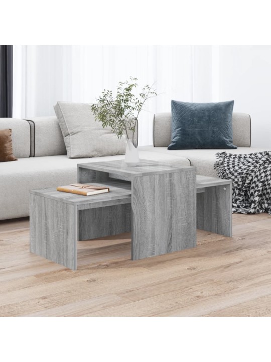 Sada konferenční stolků šedá sonoma 100 x 48 x 40 cm kompozit