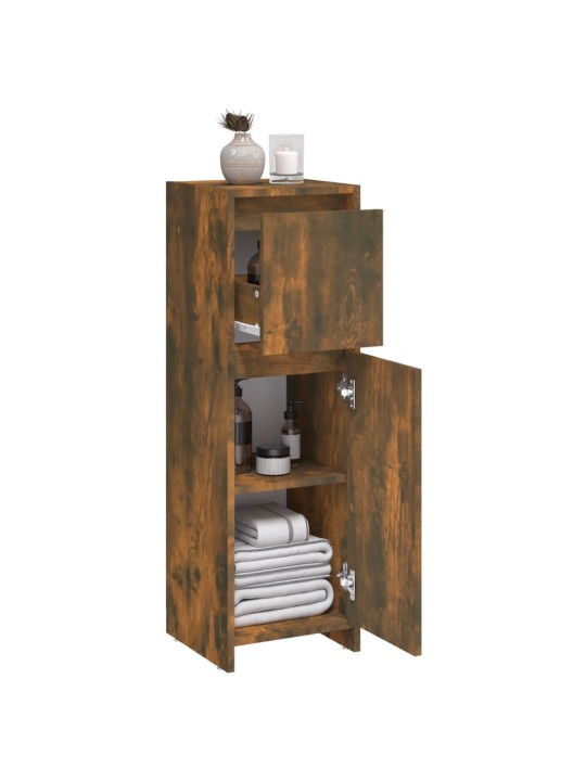 Koupelnová skříňka kouřový dub 30 x 30 x 95 cm kompozitní dřevo