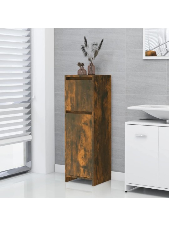 Koupelnová skříňka kouřový dub 30 x 30 x 95 cm kompozitní dřevo