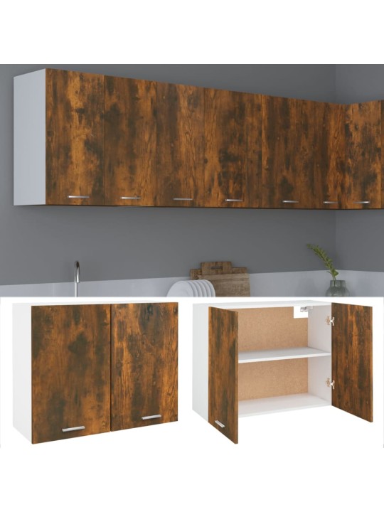 Závěsná skříňka kouřový dub 80 x 31 x 60 cm kompozitní dřevo