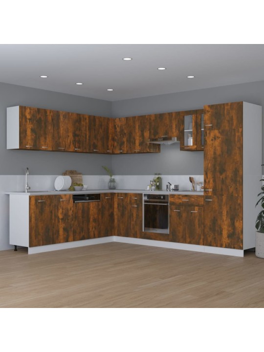 Závěsná skříňka kouřový dub 80 x 31 x 60 cm kompozitní dřevo