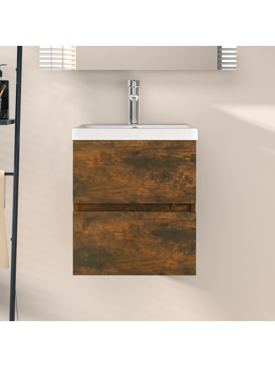 Skříňka pod umyvadlo kouřový dub 41x38,5x45 cm kompozitní dřevo