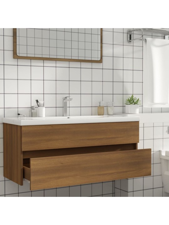 Umyvadlová skříňka hnědý dub 100x38,5x45 cm kompozitní dřevo