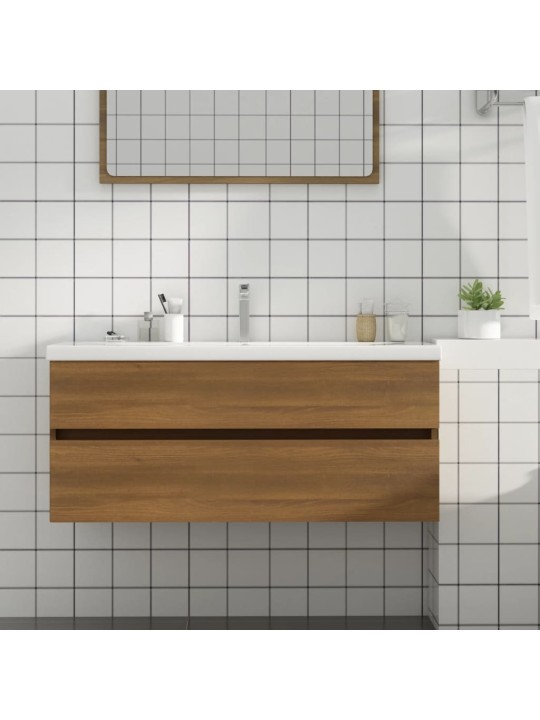 Umyvadlová skříňka hnědý dub 100x38,5x45 cm kompozitní dřevo