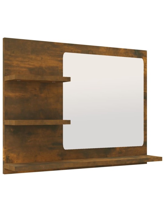 Koupelnové zrcadlo kouřový dub 60x10,5x45 cm kompozitní dřevo