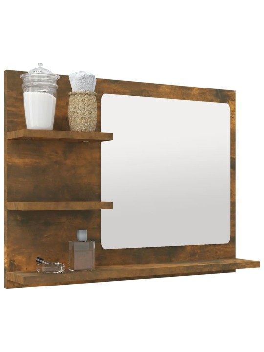 Koupelnové zrcadlo kouřový dub 60x10,5x45 cm kompozitní dřevo
