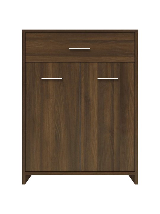 Koupelnová skříňka hnědý dub 60 x 33 x 80 cm kompozitní dřevo