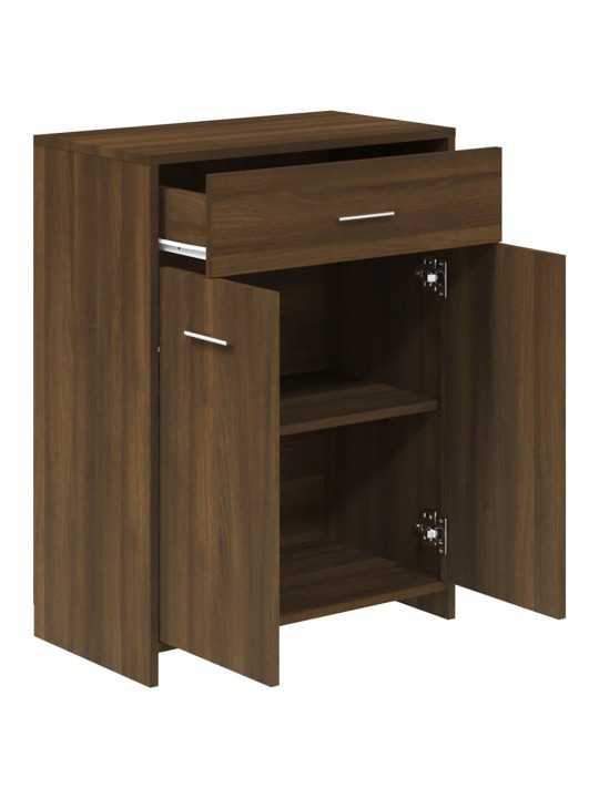 Koupelnová skříňka hnědý dub 60 x 33 x 80 cm kompozitní dřevo