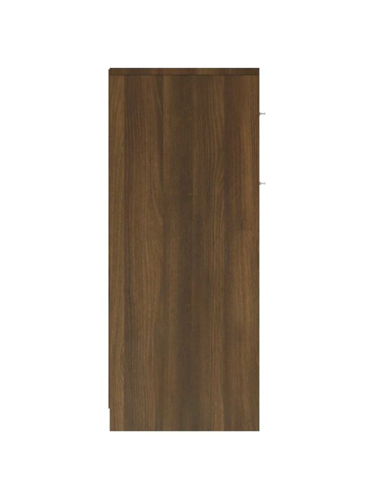 Koupelnová skříňka hnědý dub 60 x 33 x 80 cm kompozitní dřevo
