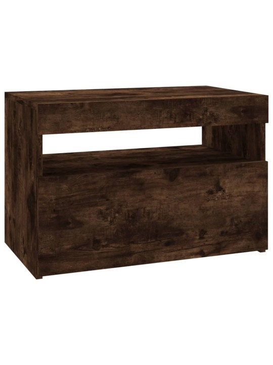 TV skříňka s LED osvětlením kouřový dub 60 x 35 x 40 cm