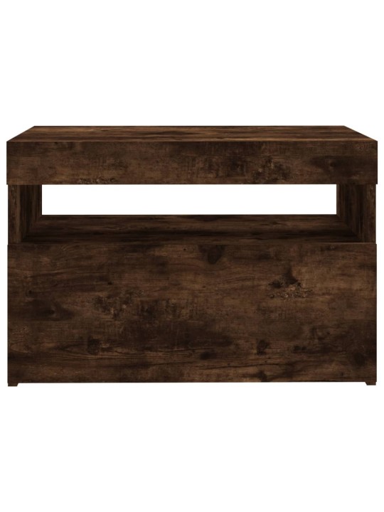 TV skříňka s LED osvětlením kouřový dub 60 x 35 x 40 cm
