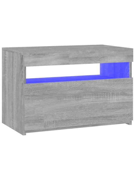 Tv skříňka s led osvětlením šedá sonoma 60 x 35 x 40 cm