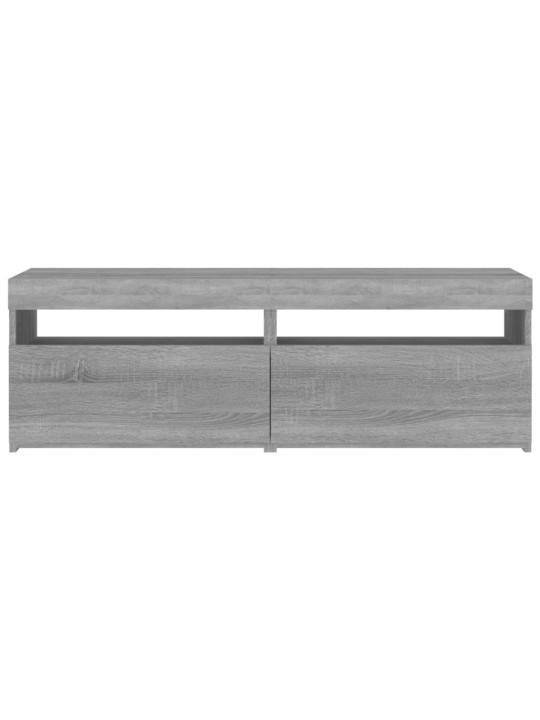 TV skříňky s LED osvětlením 2 ks šedé sonoma 60 x 35 x 40 cm