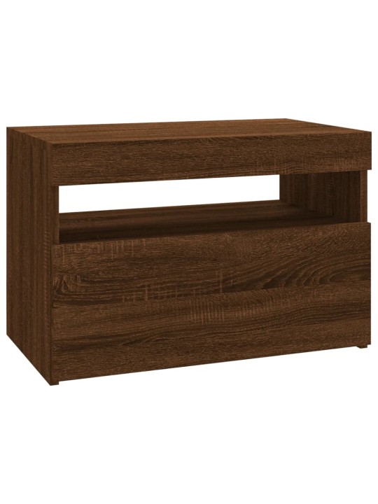 TV skříňka s LED osvětlením hnědý dub 60 x 35 x 40 cm