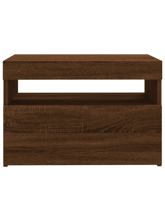 TV skříňka s LED osvětlením hnědý dub 60 x 35 x 40 cm