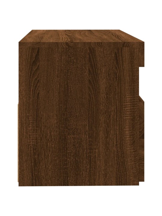 TV skříňky s LED osvětlením 2 ks hnědý dub 60 x 35 x 40 cm