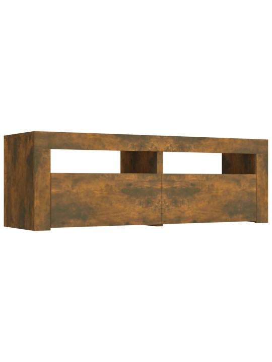 TV skříňka s LED osvětlením kouřový dub 120 x 35 x 40 cm
