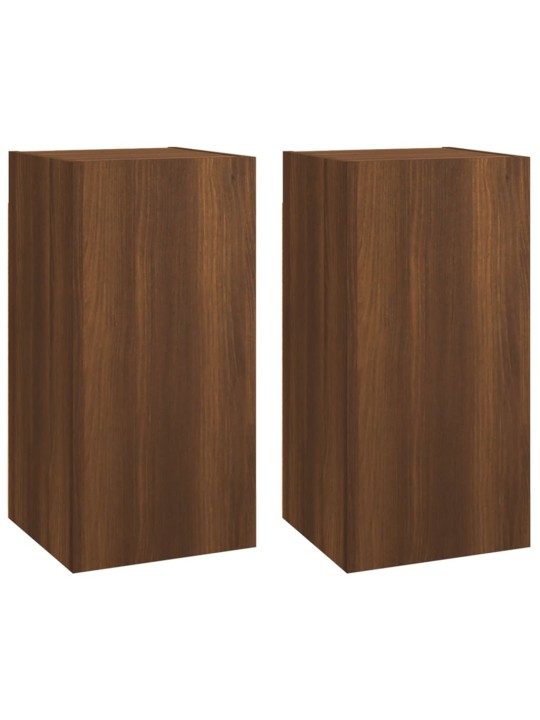 TV skříňky 2 ks hnědý dub 30,5 x 30 x 60 cm kompozitní dřevo