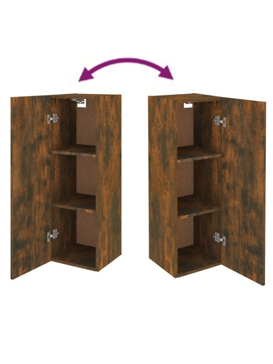 TV skříňky 2 ks kouřový dub 30,5 x 30 x 90 cm kompozitní dřevo