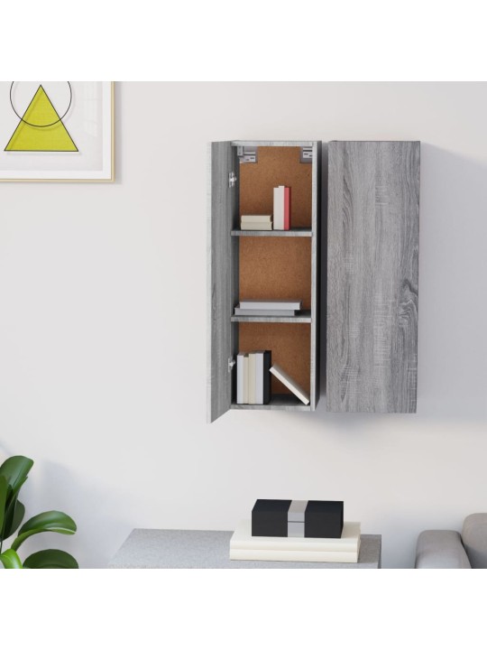 Tv skříňky 2 ks šedé sonoma 30,5 x 30 x 90 cm kompozitní dřevo