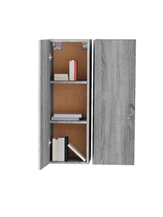 Tv skříňky 2 ks šedé sonoma 30,5 x 30 x 90 cm kompozitní dřevo