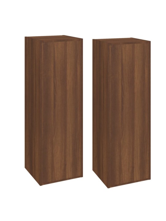 TV skříňky 2 ks hnědý dub 30,5 x 30 x 90 cm kompozitní dřevo