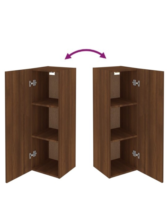 TV skříňky 2 ks hnědý dub 30,5 x 30 x 90 cm kompozitní dřevo