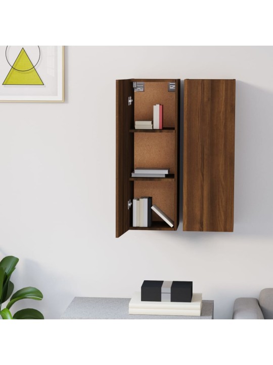 TV skříňky 2 ks hnědý dub 30,5 x 30 x 90 cm kompozitní dřevo
