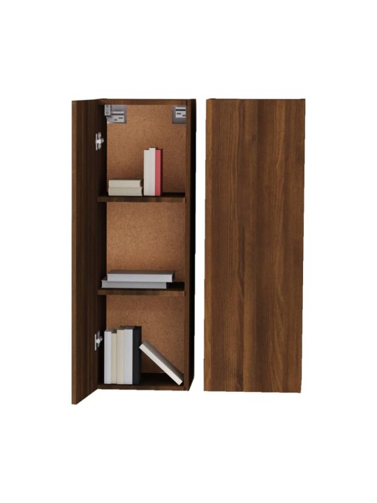 TV skříňky 2 ks hnědý dub 30,5 x 30 x 90 cm kompozitní dřevo