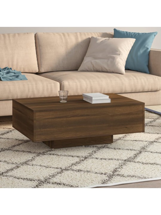 Konferenční stolek hnědý dub 85 x 55 x 31 cm kompozitní dřevo