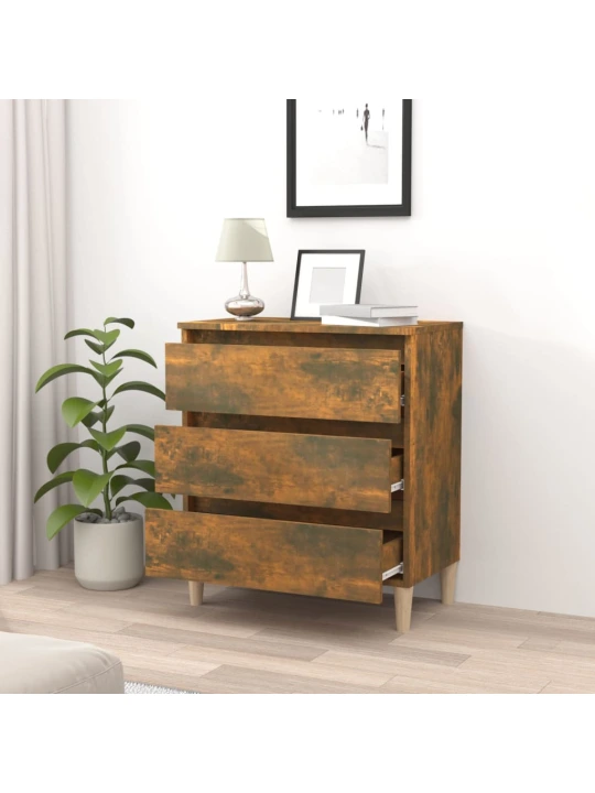 Příborník kouřový dub 60 x 35 x 69 cm kompozitní dřevo