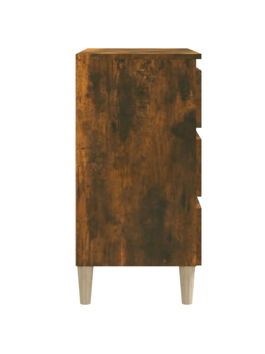 Příborník kouřový dub 60 x 35 x 69 cm kompozitní dřevo