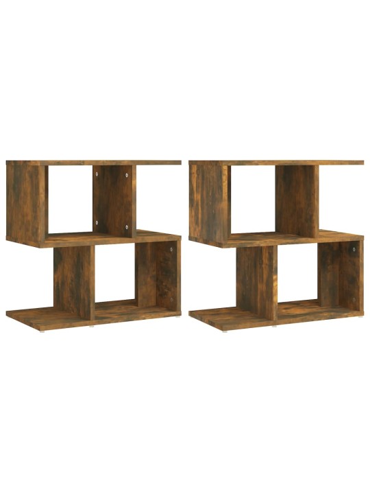 Noční stolky 2 ks kouřový dub 50x30x51,5 cm kompozitní dřevo