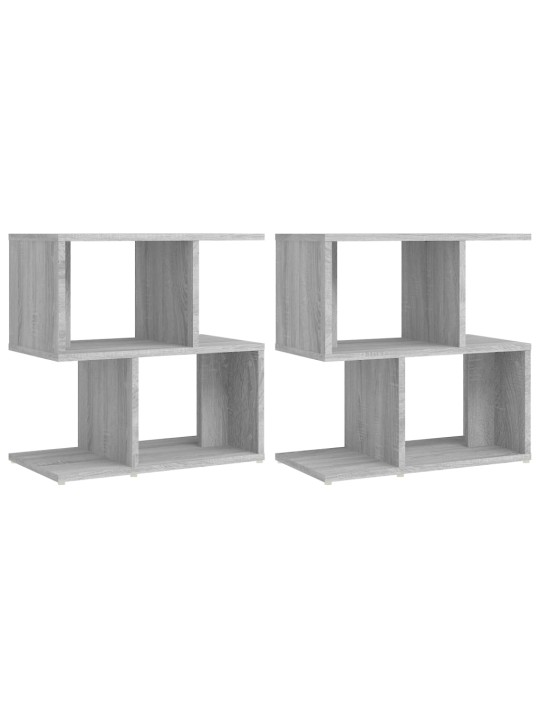 Noční stolky 2 ks šedé sonoma 50x30x51,5 cm kompozitní dřevo
