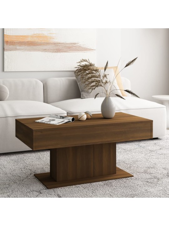 Konferenční stolek hnědý dub 96 x 50 x 45 cm kompozitní dřevo