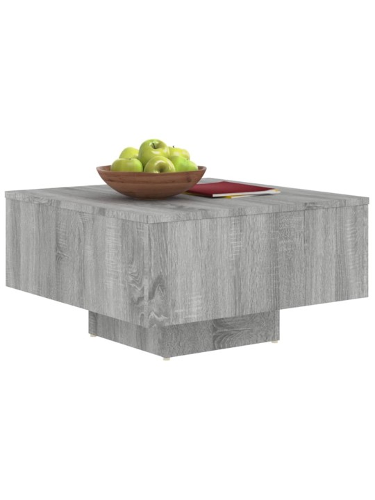 Konferenční stolek šedý sonoma 60x60x31,5 cm kompozitní dřevo