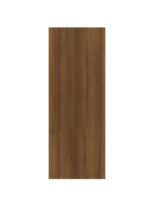 Konzolový stolek hnědý dub 78 x 30 x 80 cm kompozitní dřevo