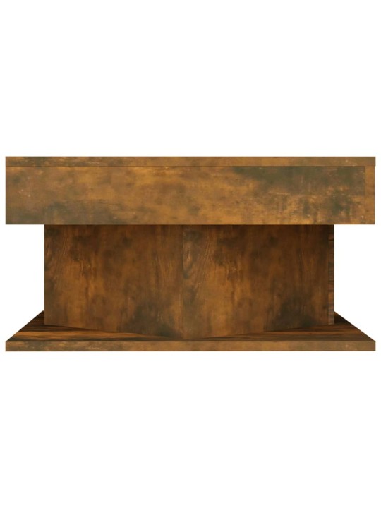 Konferenční stolek kouřový dub 57 x 57 x 30 cm kompozitní dřevo