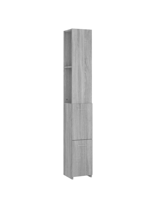 Koupelnová skříňka šedá sonoma 25x26,5x170 cm kompozitní dřevo