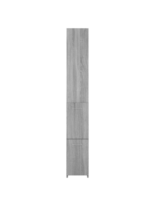 Koupelnová skříňka šedá sonoma 25x26,5x170 cm kompozitní dřevo