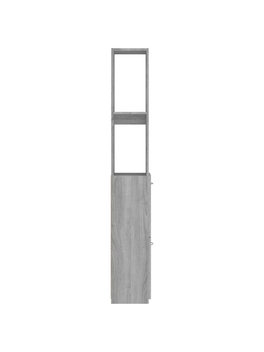 Koupelnová skříňka šedá sonoma 25x26,5x170 cm kompozitní dřevo