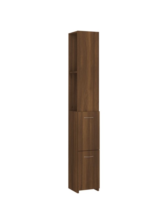 Koupelnová skříňka hnědý dub 25x26,5x170 cm kompozitní dřevo