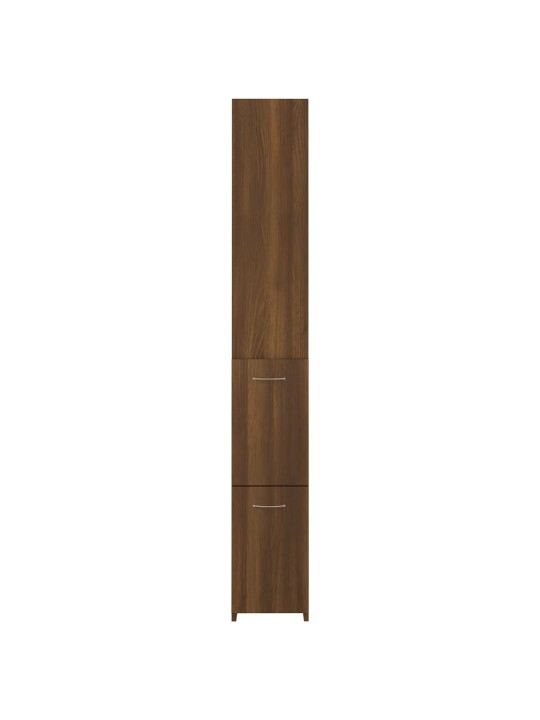Koupelnová skříňka hnědý dub 25x26,5x170 cm kompozitní dřevo