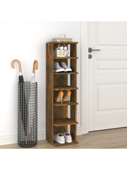 Botník kouřový dub 27,5x27x102 cm kompozitní dřevo