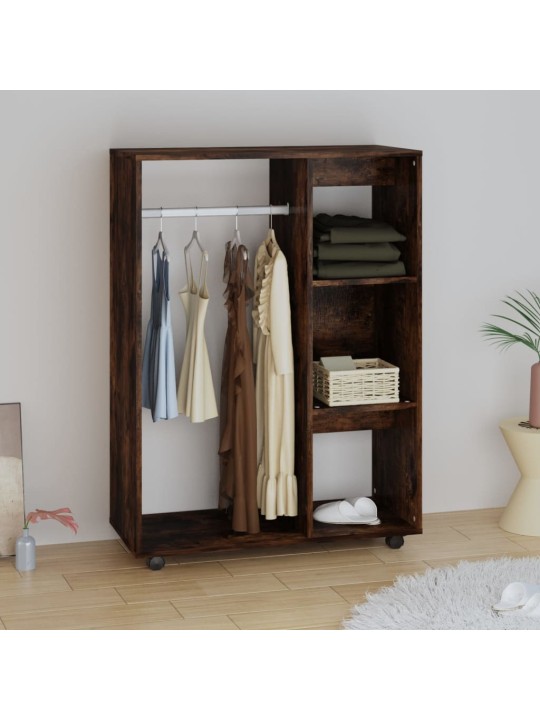 Šatní skříň kouřový dub 80 x 40 x 110 cm kompozitní dřevo
