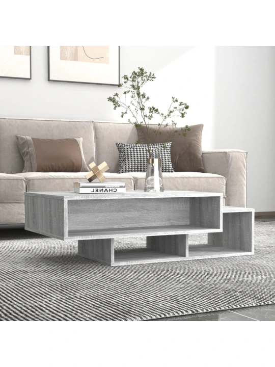 Konferenční stolek šedý sonoma 105x55x32 cm kompozitní dřevo
