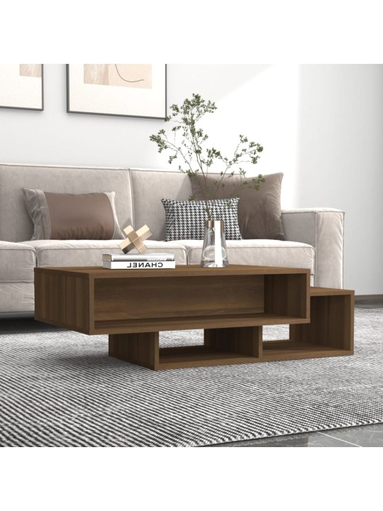Konferenční stolek hnědý dub 105 x 55 x 32 cm kompozitní dřevo