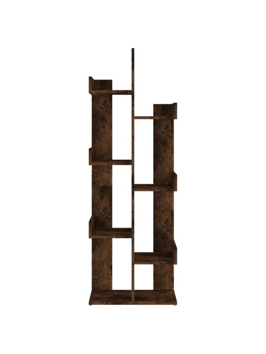 Knihovna 48 x 25,5 x 140 cm kouřový dub kompozitní dřevo