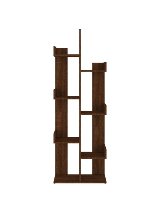Knihovna 48 x 25,5 x 140 cm hnědý dub kompozitní dřevo